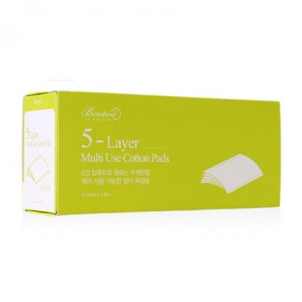 BENTON 5-warstwowe płatki bawałeniane 5-Layer Multi Use Cotton Pads 40szt.