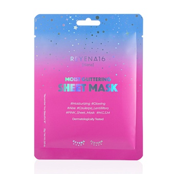 REYENA16 Kojąco-nawilżająca maska w płacie Moist Glittering Sheet Mask 23g