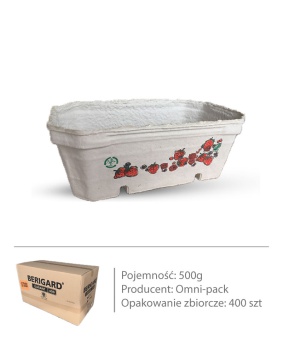 Pojemniki na maliny 500g GARANT opakowanie ok. 400 szt. kartoniki do borówki, truskawki