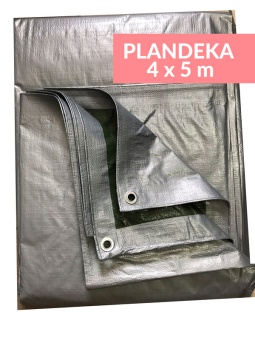 PLANDEKA 4X5 SREBRNA