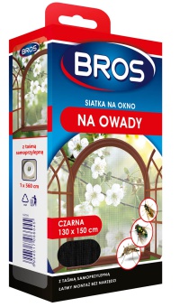 BROS  SIATKA  OKNO  130 x 150 CZARNA