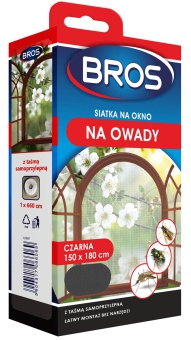 BROS  SIATKA  OKNO  150 x 180 CZARNA
