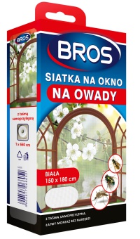 BROS  SIATKA  OKNO  150x180 BIAŁA