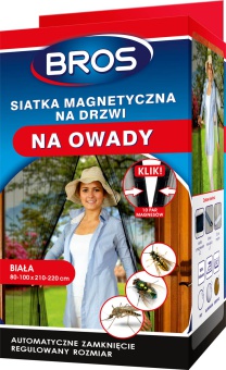 BROS  SIATKA DRZWI  100X220 BIAŁA