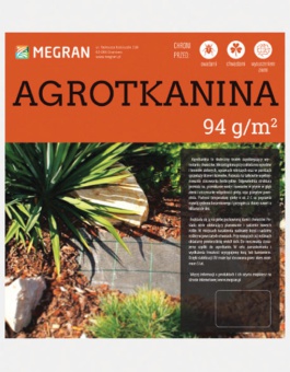 AGROTKANINA 94g/m2 CZARNA 1,1mx15mb paczki MEGRAN