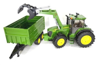 BRUDER traktor John Deere 03055 z przyczepą ZESTAW