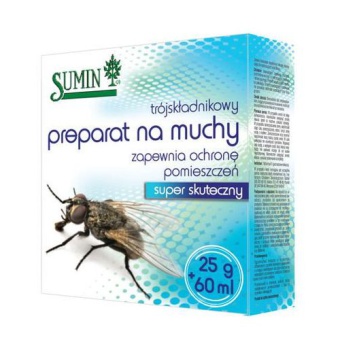 TRÓJSKŁADNIK NA MUCHY 25G+60ML SUMIN 