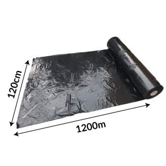 FOLIA NA ZAGONY DO M.IN. TRUSKAWKI I MALINY 1KG - BIAŁO-CZARNA 0,04MM, SZER.120CM, BEZ OTWORÓW