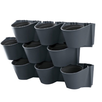 OGRÓD WERTYKALNY WISZĄCY CASCADE WALL ANTRACYT IO2W600W-S433