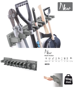 WIESZAK MULTI HOLDER SZARY-KAMIENNY IWN2-405U