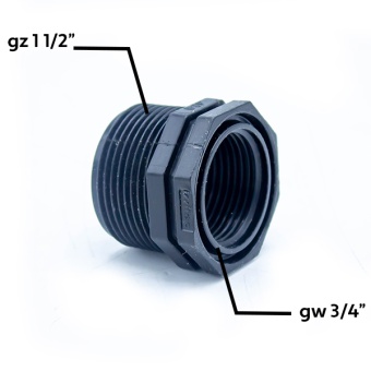 REDUKCJA KRÓTKA GZ-GW 1.1/2''X3/4''