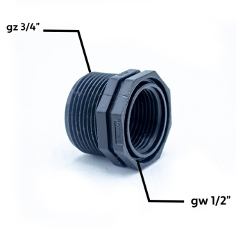 REDUKCJA KRÓTKA GZ-GW 3/4''X1/2''