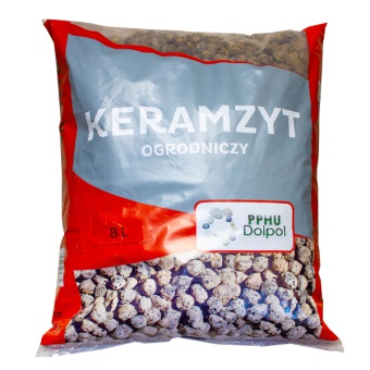 KERAMZYT (4-10 mm) 8L Wypełniacz do doniczek, drenaż