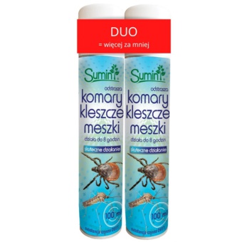 SUMIN AEROZOL DO ODSTRASZANIA KOMARÓW I KLESZCZY 100ML DUOPAK
