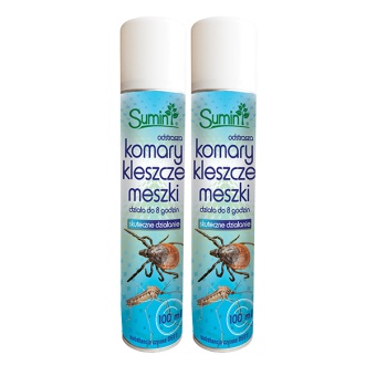 SUMIN AEROZOL DO ODSTRASZANIA KOMARÓW I KLESZCZY 100ML DUOPAK