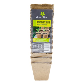 DONICZKI UPRAWOWE 8cm 12 SZT. KWADRAT 