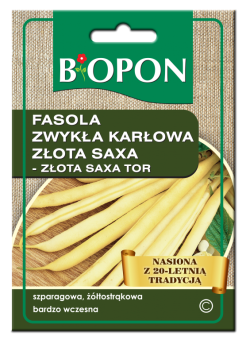 BIOPON FASOLA ZWYKŁA KARŁOWA ZŁOTA SAXA 25G+30% GRATIS