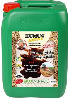 HUMUS ACTIVE PLUS NA RESZTKI POŻNIWNE 20L 