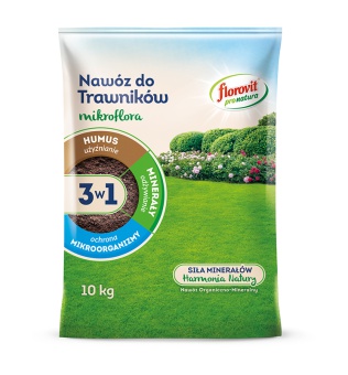 FLOROVIT PRO NATURA MIKROFLORA 3w1 DO TRAWNIKÓW 10 KG 