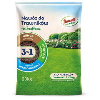 FLOROVIT PRO NATURA MIKROFLORA 3w1 DO TRAWNIKÓW 20 KG 