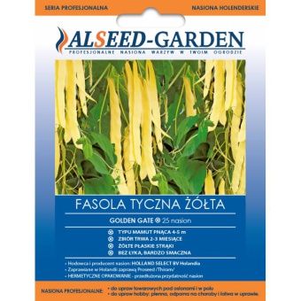 FASOLA ZWYKŁA TYCZNA GOLDEN GATE 25SZT 