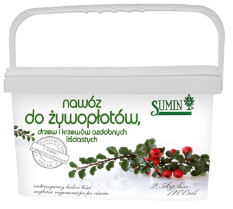 SUMIN NAWÓZ DO ŻYWOPŁOTÓW, DRZEW I KRZEWÓW OZDOBNYCH 2,5KG