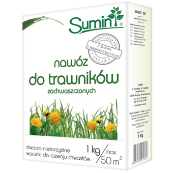 Nawóz do trawników zachwaszczonych OPTYMALNY SKŁAD Sumin 1KG