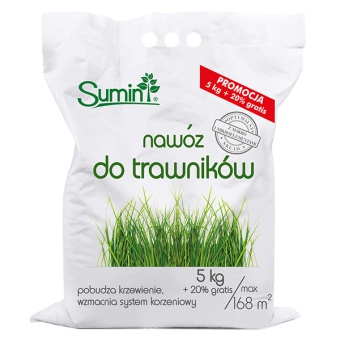 SUMIN NAWÓZ DO TRAWNIKÓW 5+1KG gratis OPTYMALNY SKŁAD