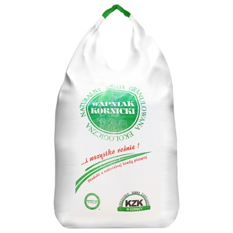 Wapniak Kornicki - kreda nawozowa mielona 2-6mm z wkładką foliową - środek wapnujący WE G.1.5a, typ: kreda standardowa 49,7% CaO - Big Bag 500KG