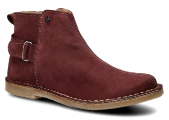 Trzewik damski NAGABA 086 bordo samuel skórzany