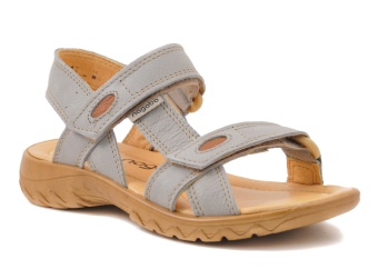 Sandały damskie NAGABA 168 jasny szary rustic skórzany
