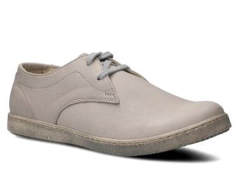Półbut NAGABA 396 jasny szary rustic skórzany