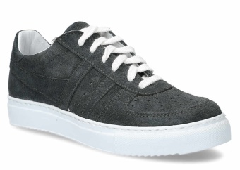 PÓŁBUT MŁODZIEŻOWY MODEL 015 GRAFIT WELUR - ROZMIAR 37