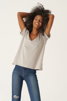 T-shirt V-neck organic Taylor stone