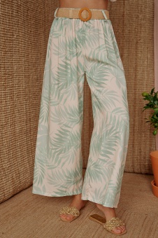Wide pants Holiday palm mint