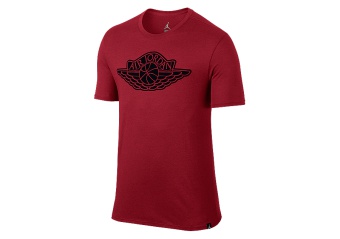 NIKE AIR JORDAN JSW ICONIC WINGS LOGO TEE GYM RED