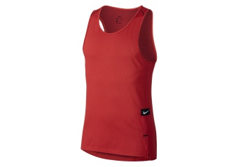 NIKE DRY HYPER ELITE BASKETBALL TOP TRACK RED