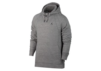 NIKE AIR JORDAN SPORTSWEAR WINGS FLEECE HOODIE DARK GREY HEATHER