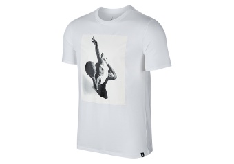 NIKE AIR JORDAN FLIGHT HERITAGE TEE WHITE
