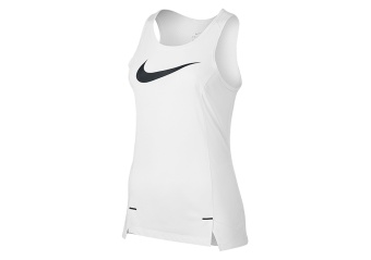 NIKE WOMEN'S DRY ELITE BASKETBALL TANK WHITE