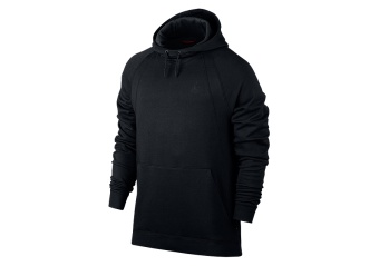 NIKE AIR JORDAN SPORTSWEAR WINGS FLEECE HOODIE BLACK