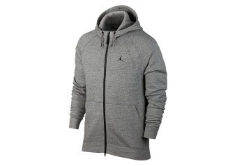 NIKE AIR JORDAN SPORTSWEAR WINGS FLEECE HOODIE DARK GREY HEATHER