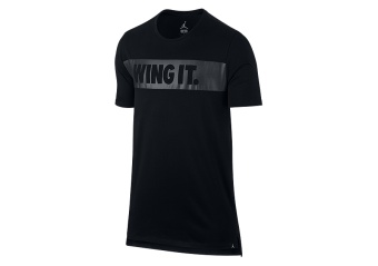 NIKE AIR JORDAN 'WING IT.' TEE BLACK