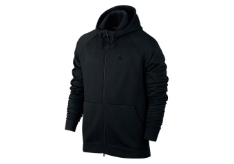 NIKE AIR JORDAN SPORTSWEAR WINGS FLEECE HOODIE BLACK