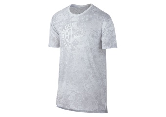 NIKE DRY BASKETBALL SWOOSH TEE WHITE