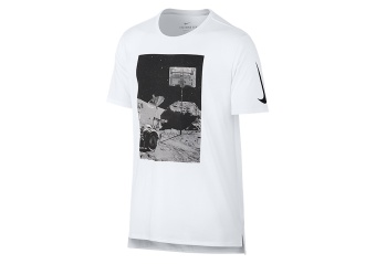 NIKE DRY BASKETBALL MOONSHOT TEE WHITE