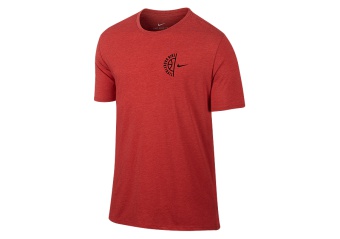 NIKE DRY BASKETBALL LOGO TEE LIGHT UNIVERSITY RED