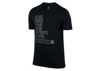 NIKE AIR JORDAN DRY MORE RINGS TEE BLACK