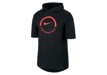 NIKE DRY BASKETBALL LOCKUP TEE BLACK