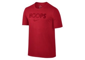 NIKE DRY JUST HOOPS TEE UNIVERSITY RED